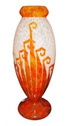 Glass Le Verre ( Ferns  Decoration )(French)