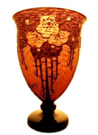 Glass Charder ( Eglantines Flowers )(French)
