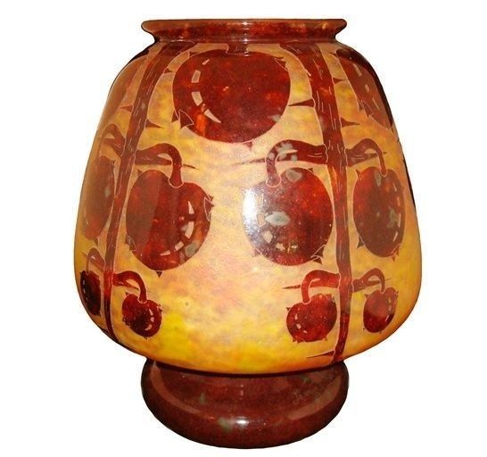 Glass Le Verre ( Decoration Marrons )(French)