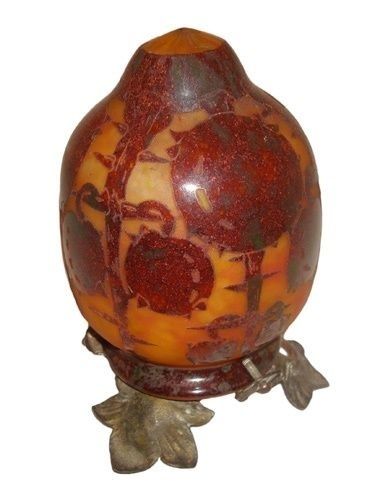 Glass Le Verre ( Decoration Marrons )(French)