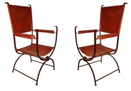 2 Armchairs atributted Jean Michel Frank
